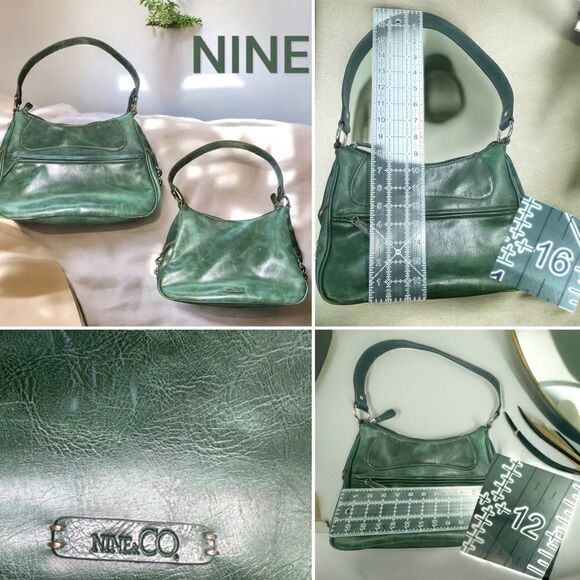 Nine & Co. Bags l Olive Green Purse, Satchel l Medium l Chain Accent l VGUC - Picture 11 of 11